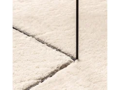 Alfombra de pelo corto suave lavable HUARTE beige Ø 200 cm
