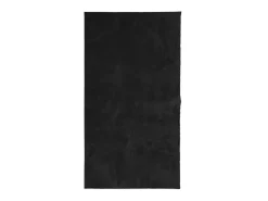 Alfombra de pelo corto suave lavable HUARTE negro 80x150 cm ES99722