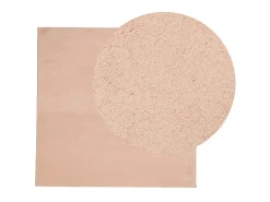 Alfombra de pelo corto suave lavable HUARTE rosado 160x160 cm ES17618