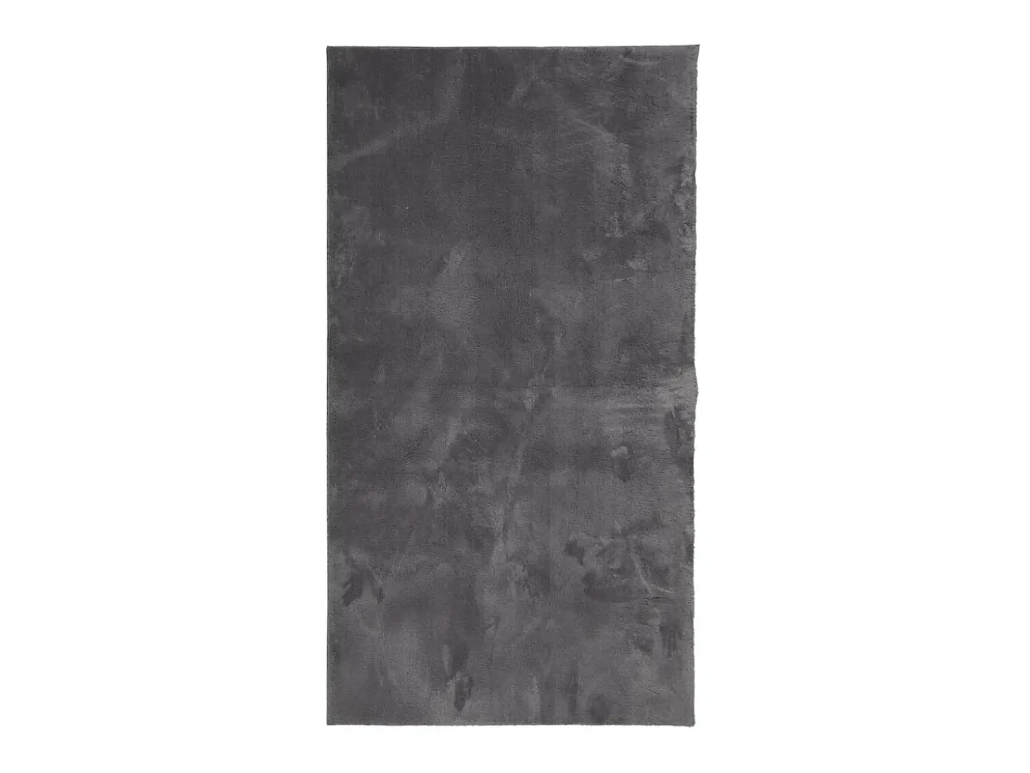 Alfombra de pelo corto suave lavable HUARTE antracita 60x110 cm ES56722