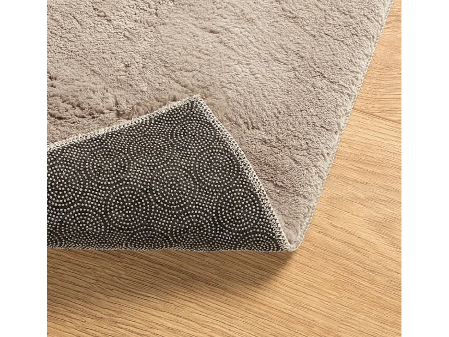 Alfombra de pelo corto suave lavable HUARTE arena 140x200 cm ES59051