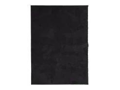 Alfombra de pelo corto suave lavable HUARTE negro 200x280 cm ES54810