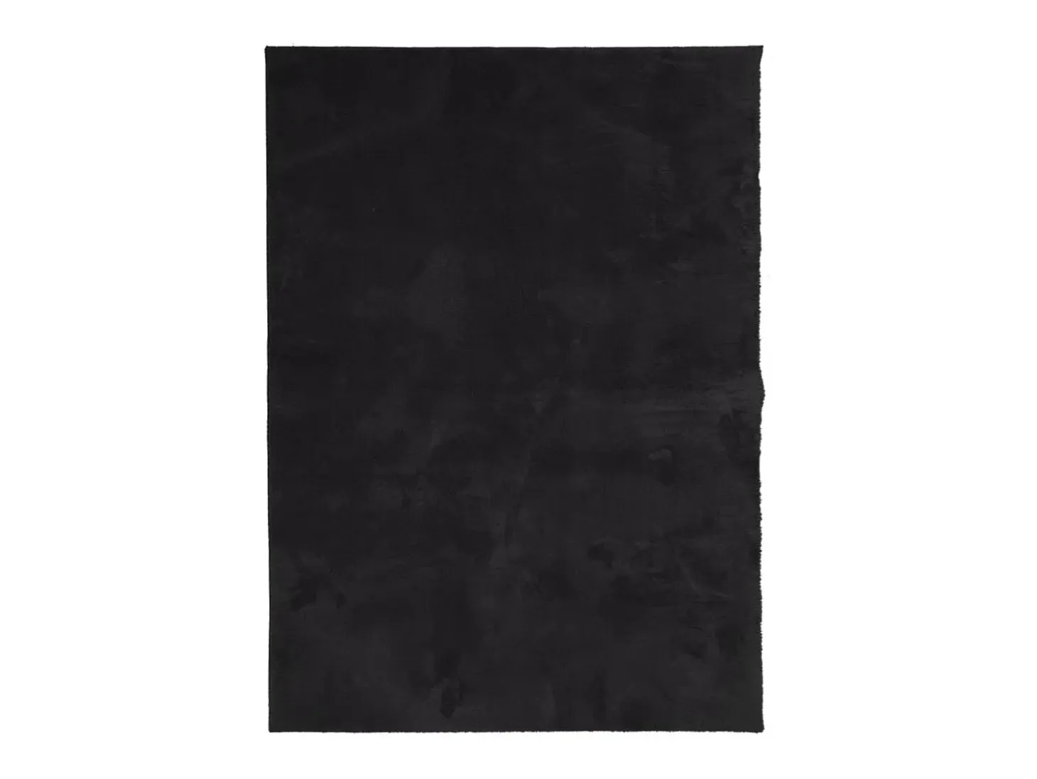 Alfombra de pelo corto suave lavable HUARTE negro 200x280 cm ES54810