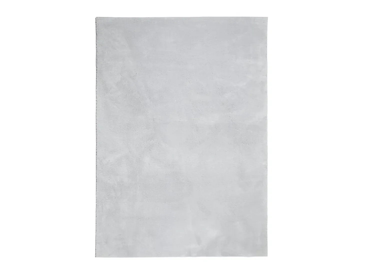 Alfombra de pelo corto suave lavable HUARTE gris 160x230 cm ES93198