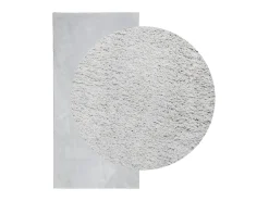 Alfombra de pelo corto suave lavable HUARTE gris 100x200 cm ES46762