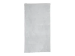 Alfombra de pelo corto suave lavable HUARTE gris 80x150 cm ES42902