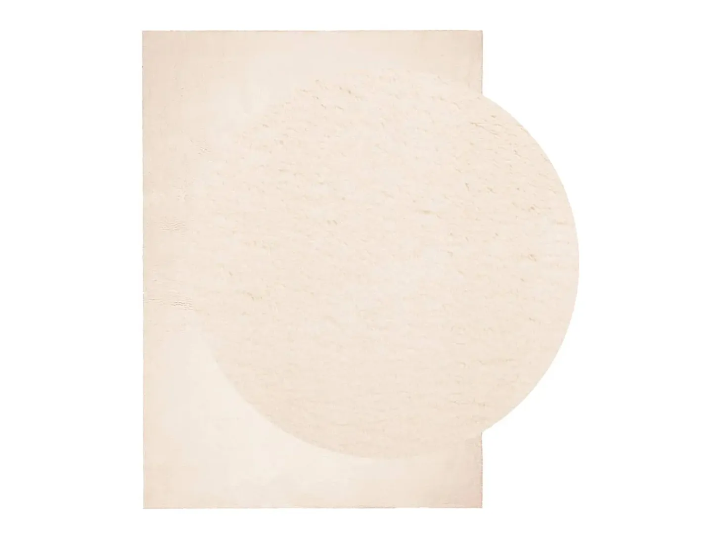 Alfombra de pelo corto suave lavable HUARTE beige 120x170 cm ES88776
