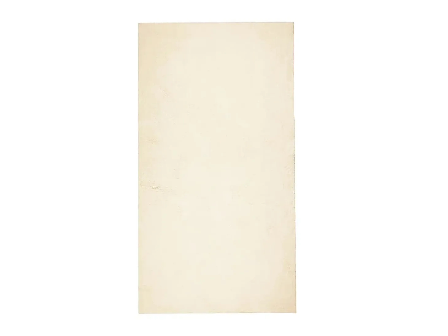 Alfombra de pelo corto suave lavable HUARTE crema 60x110 cm ES67692