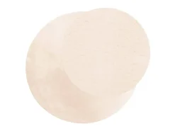 Alfombra de pelo corto suave lavable HUARTE beige Ø 160 cm ES79976