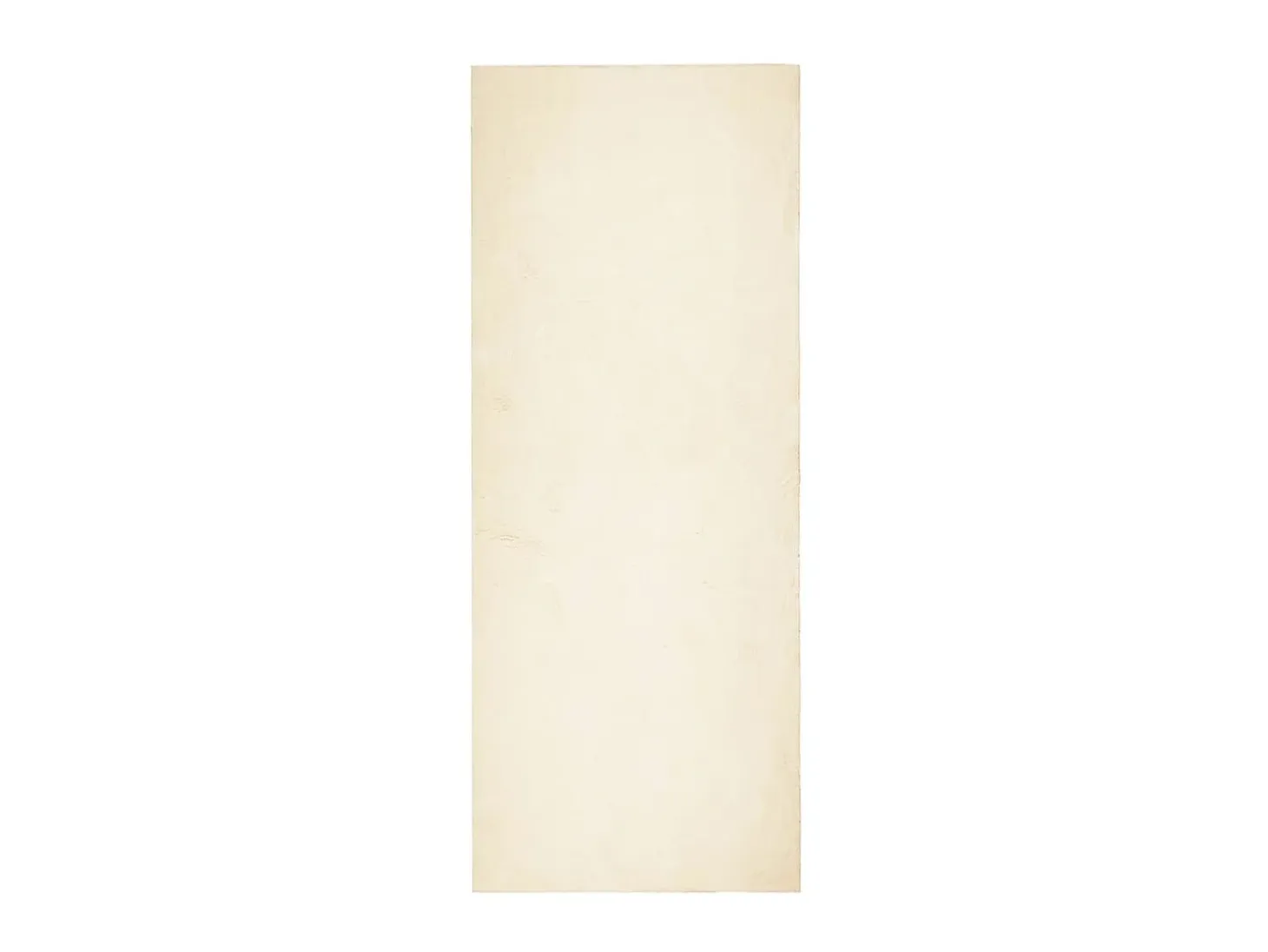 Alfombra de pelo corto suave lavable HUARTE crema 80x200 cm ES33541
