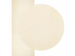 Alfombra de pelo corto suave lavable HUARTE crema 80x200 cm ES33541