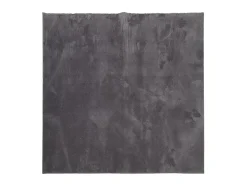 Alfombra de pelo corto suave lavable HUARTE antracita 160x160cm ES18673