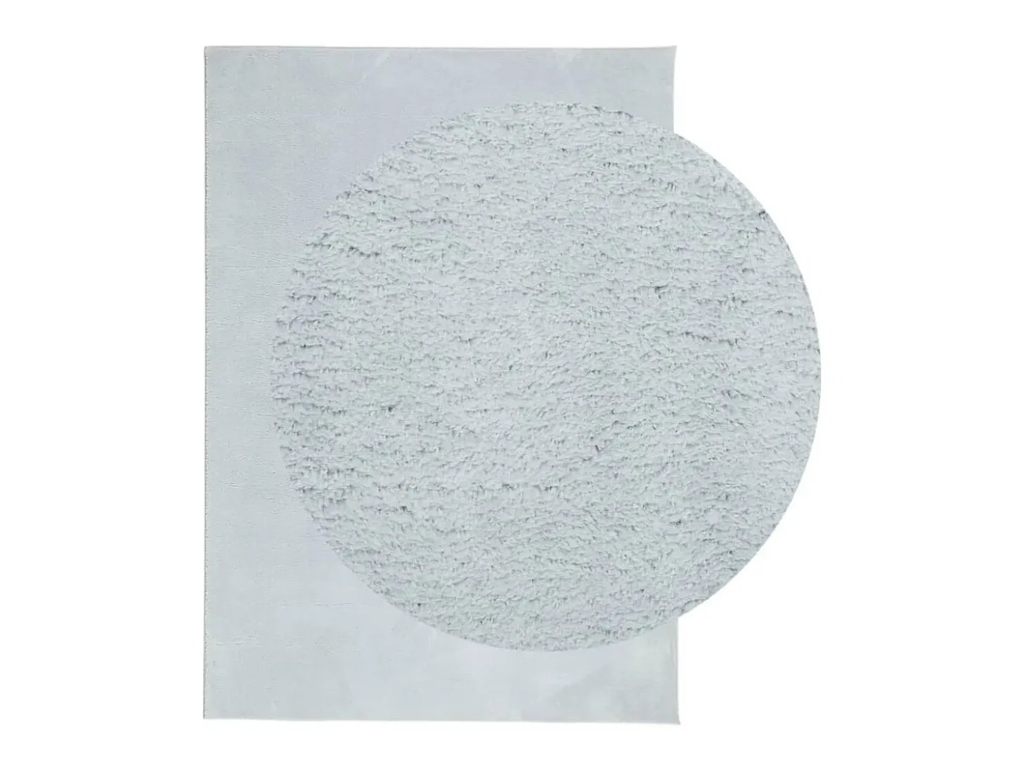 Alfombra de pelo corto suave lavable HUARTE azul 160x230 cm ES55489