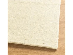 Alfombra de pelo corto suave lavable HUARTE crema 160x230 cm ES11921