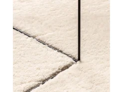 Alfombra de pelo corto suave lavable HUARTE beige Ø 160 cm