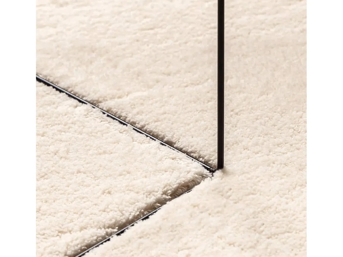 Alfombra de pelo corto suave lavable HUARTE beige Ø 160 cm
