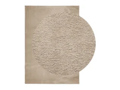 Alfombra de pelo corto suave lavable HUARTE arena 160x230 cm ES39652
