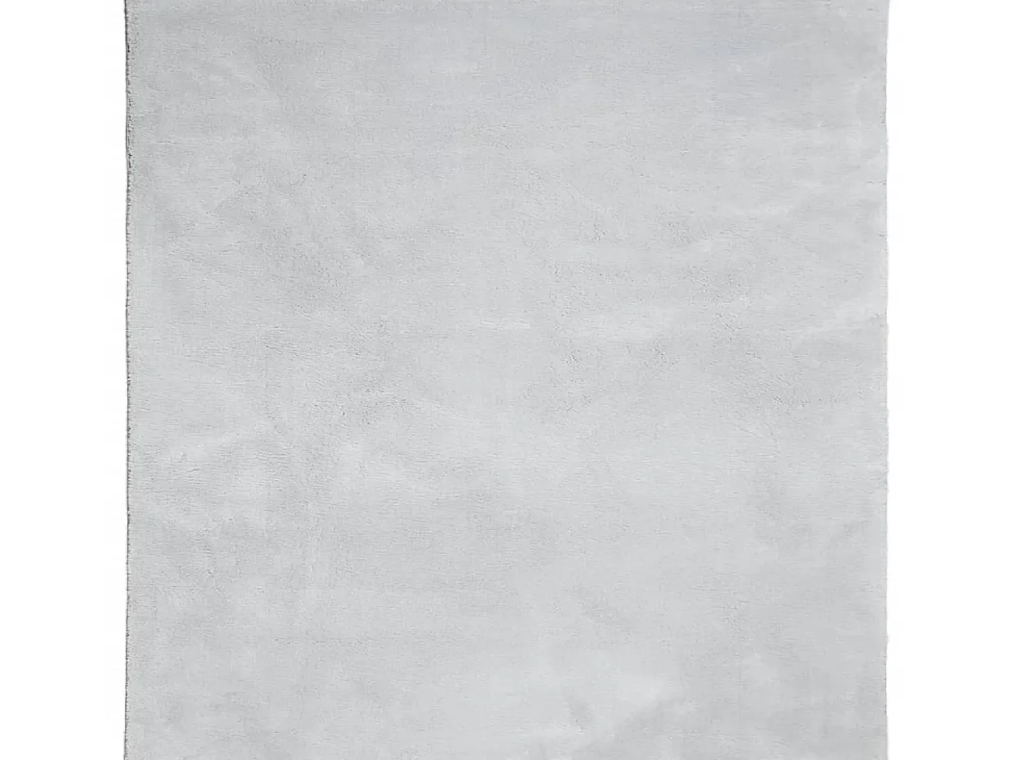 Alfombra de pelo corto suave lavable HUARTE gris 200x200 cm ES55269
