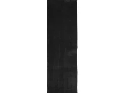 Alfombra de pelo corto suave lavable HUARTE negro 80x250 cm ES18764