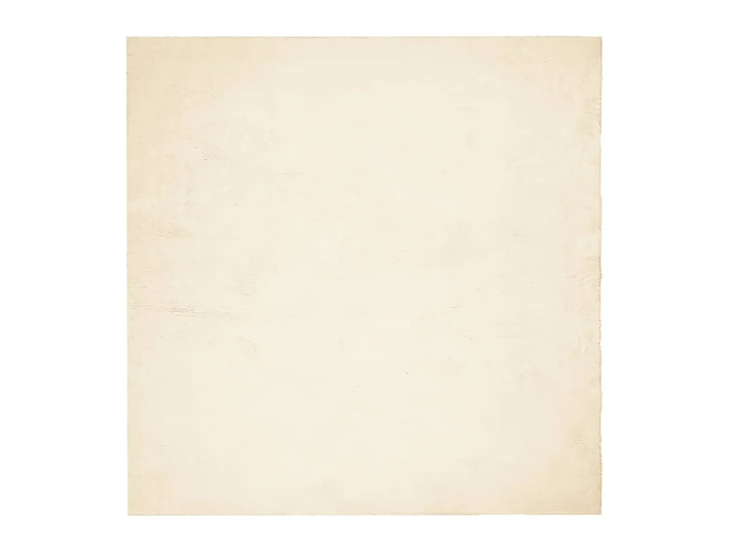 Alfombra de pelo corto suave lavable HUARTE crema 200x200 cm ES79419