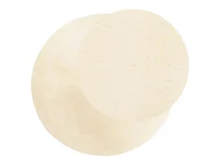 Alfombra de pelo corto suave lavable HUARTE crema Ø 160 cm