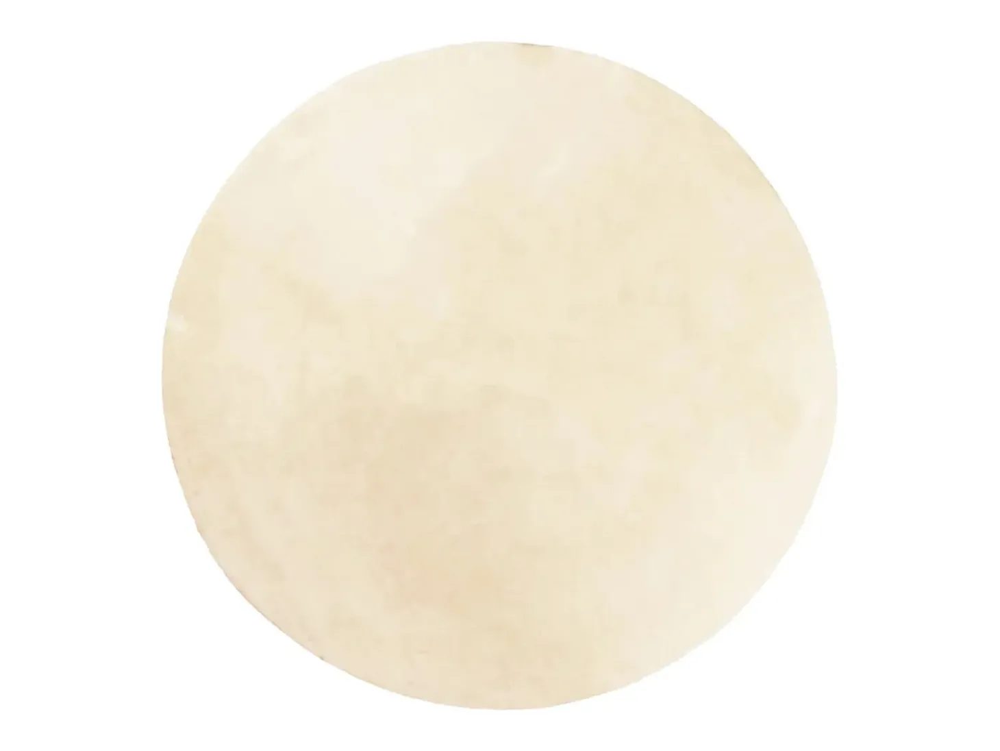 Alfombra de pelo corto suave lavable HUARTE crema Ø 160 cm