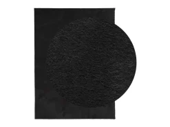 Alfombra de pelo corto suave lavable HUARTE negro 160x230 cm ES75483