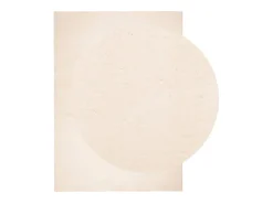 Alfombra de pelo corto suave lavable HUARTE beige 160x230 cm ES63941