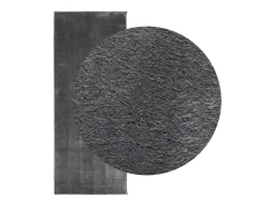 Alfombra de pelo corto suave lavable HUARTE antracita 80x200 cm ES65904