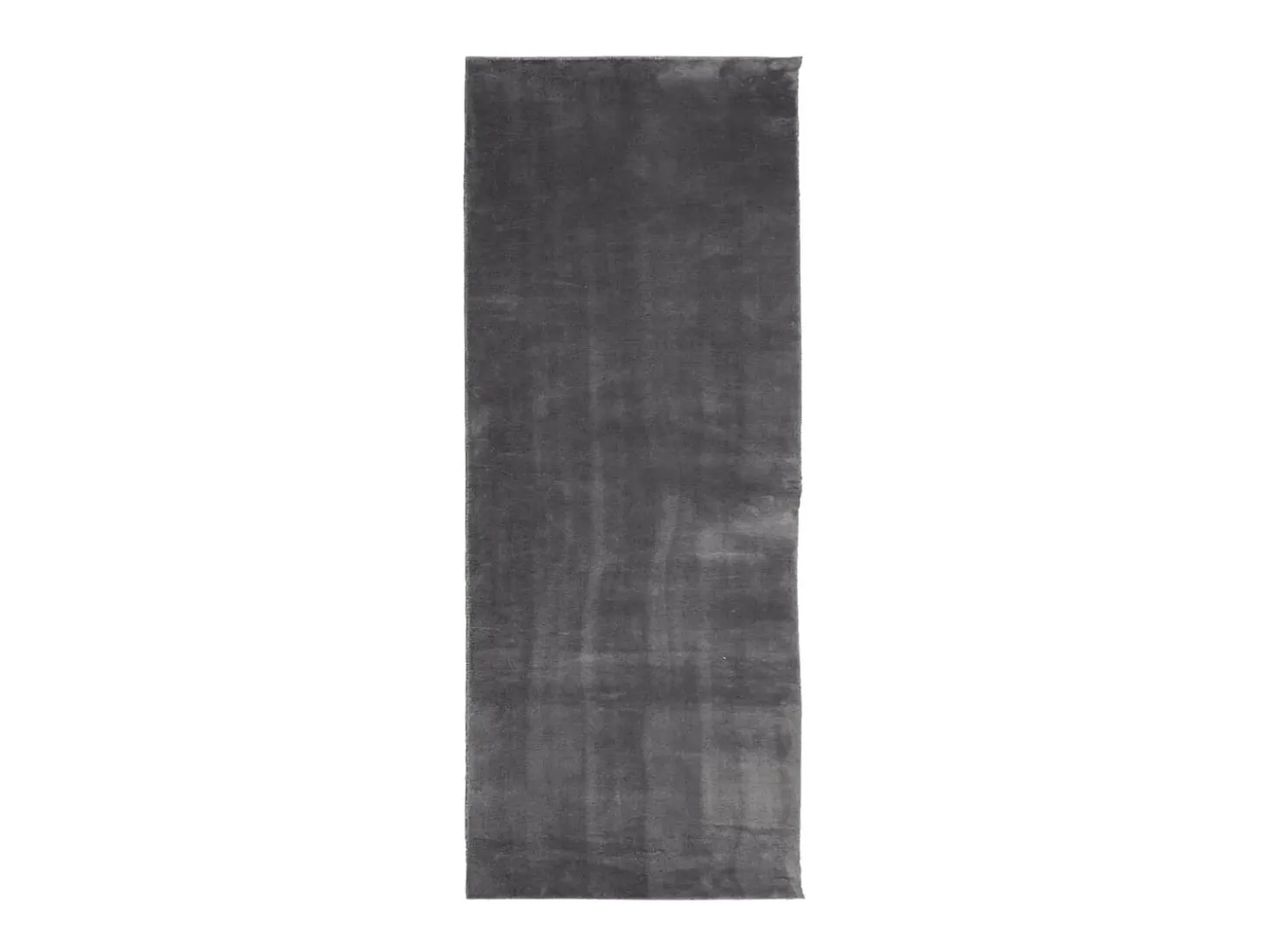 Alfombra de pelo corto suave lavable HUARTE antracita 80x200 cm ES65904