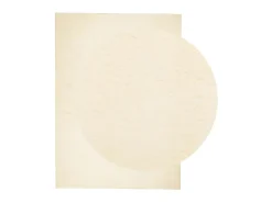 Alfombra de pelo corto suave lavable HUARTE crema 240x340 cm ES53501