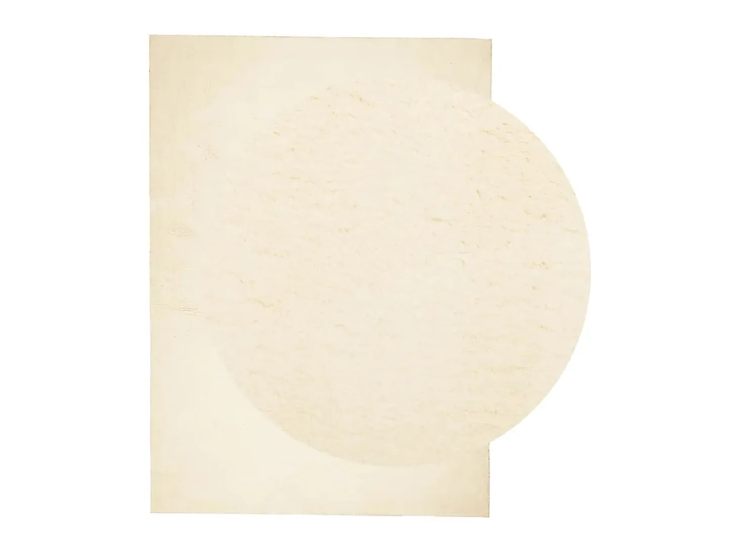 Alfombra de pelo corto suave lavable HUARTE crema 240x340 cm ES53501