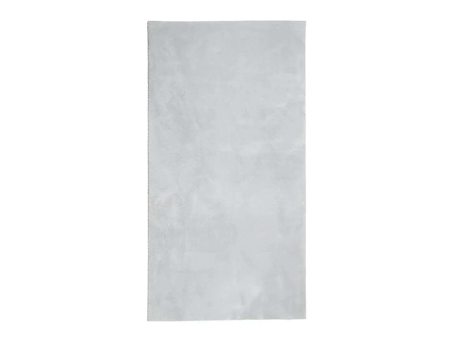 Alfombra de pelo corto suave lavable HUARTE gris 60x110 cm ES13348
