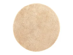 Alfombra de pelo largo beige NAVARRA 160x160 cm poliéster