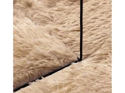Alfombra de pelo largo beige NAVARRA 240x340 cm poliéster