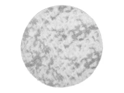Alfombra de pelo largo gris plata NAVARRA 200x200 cm