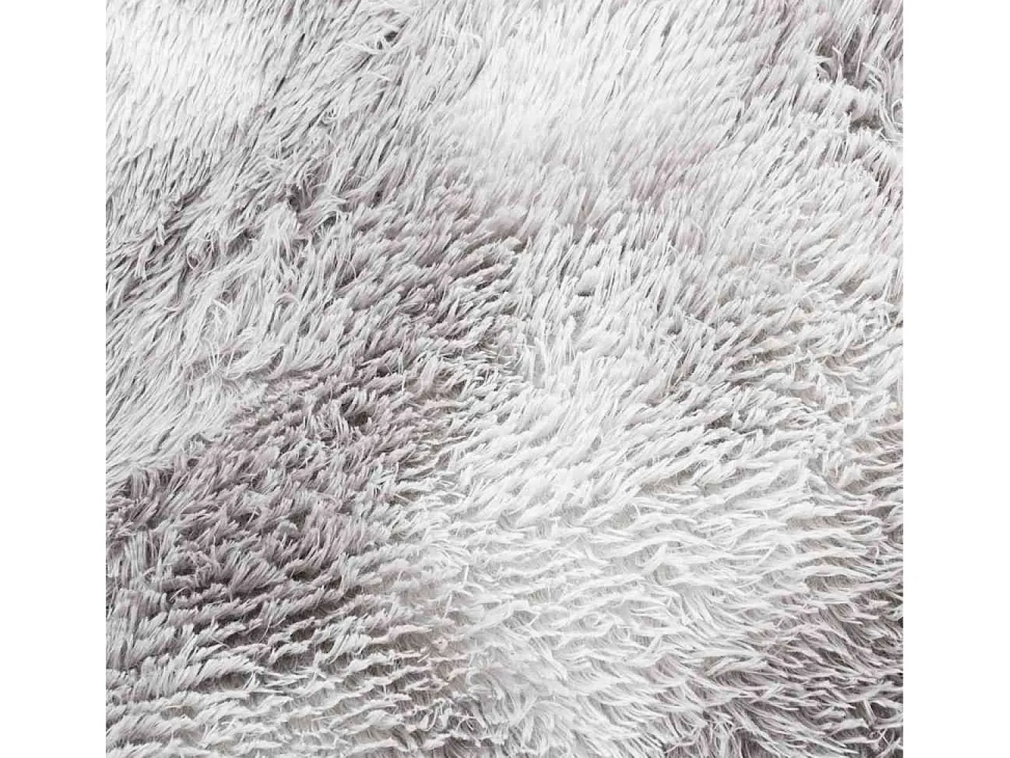 Alfombra de pelo largo gris plata NAVARRA 160x230 cm