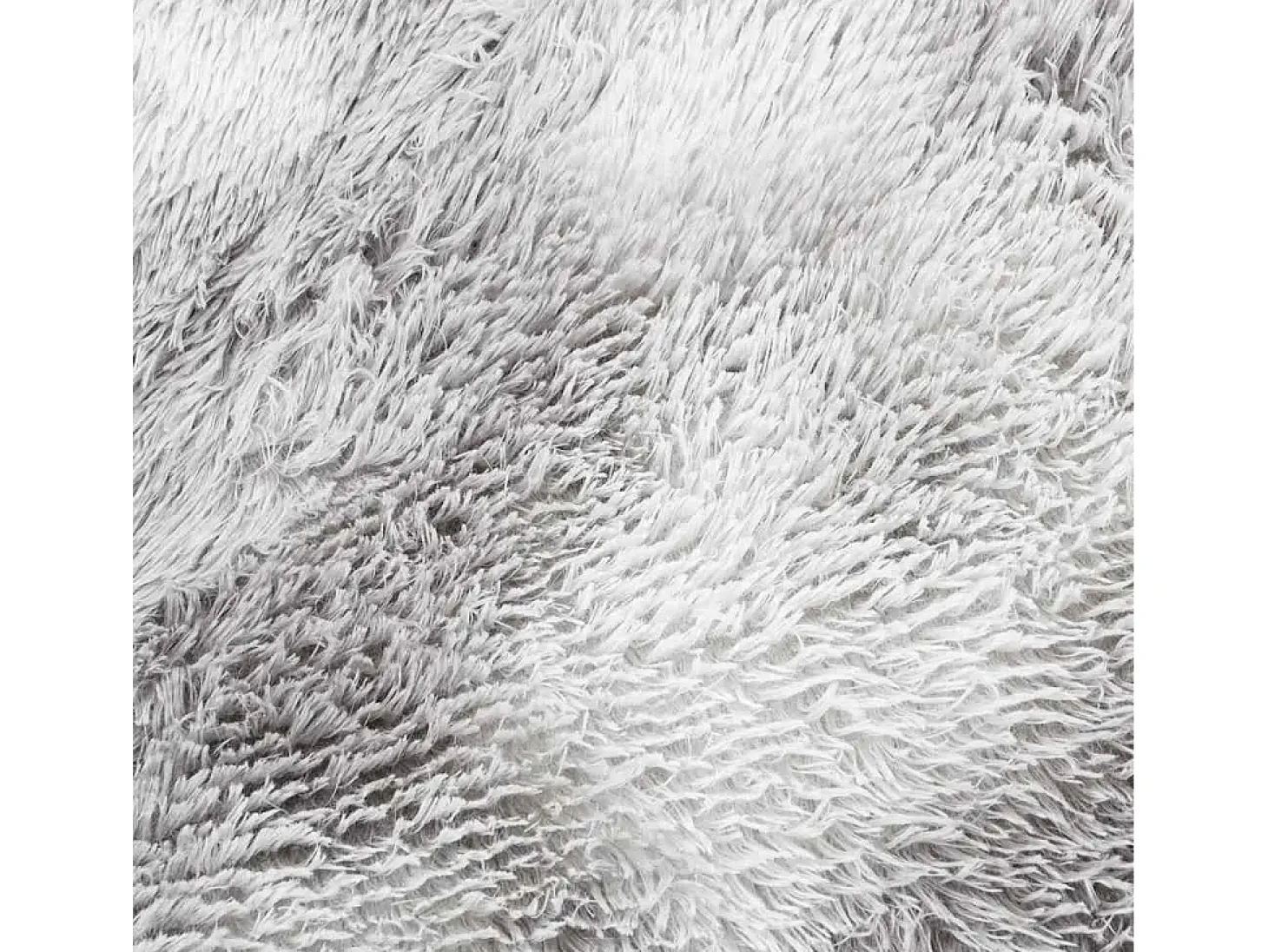 Alfombra de pelo largo gris plata NAVARRA 200x290 cm