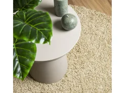 Alfombra de pelo largo moderna dorado Ø 160 cm