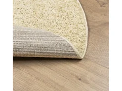Alfombra de pelo largo moderna dorado Ø 160 cm