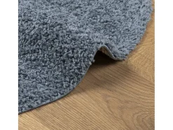 Alfombra de pelo largo moderna azul Ø 280 cm