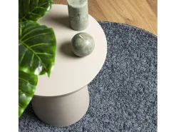 Alfombra de pelo largo moderna azul Ø 280 cm