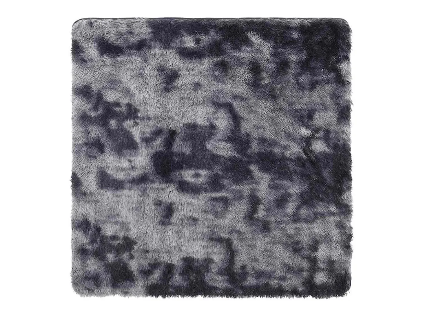 Alfombra de pelo largo NAVARRA gris oscuro 200x200 cm