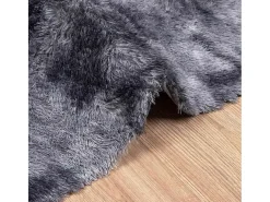 Alfombra de pelo largo NAVARRA gris oscuro 200x200 cm