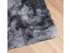 Alfombra de pelo largo NAVARRA gris oscuro 240x340 cm
