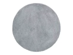 Alfombra de pelo largo NAVARRA gris claro 120x120 cm