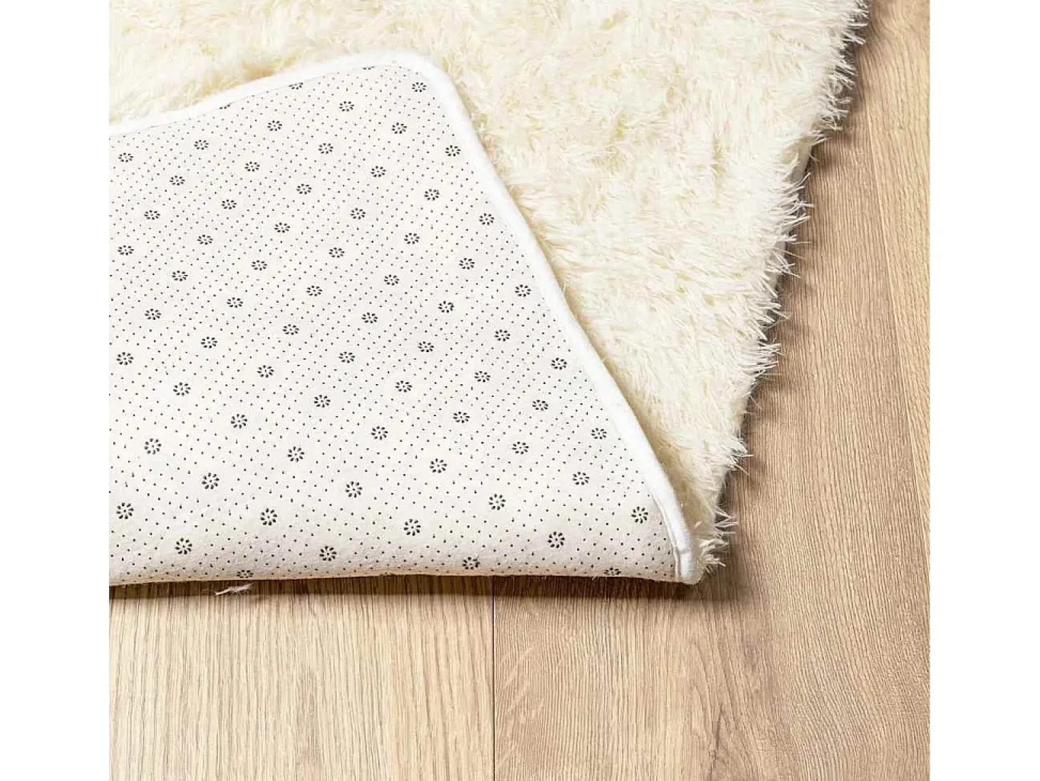 Alfombra de pelo largo NAVARRA crema 160x230 cm poliéster