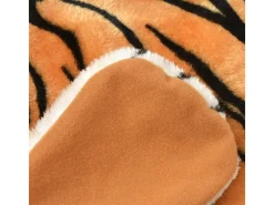 Alfombra de peluche Tigre 144 cm Marrón Decoración Realista para Niños y Adultos