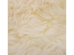 Alfombra de piel de oveja blanco 60x180 cm