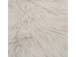 Alfombra de piel de oveja sintética blanco 60x90 cm ES401452